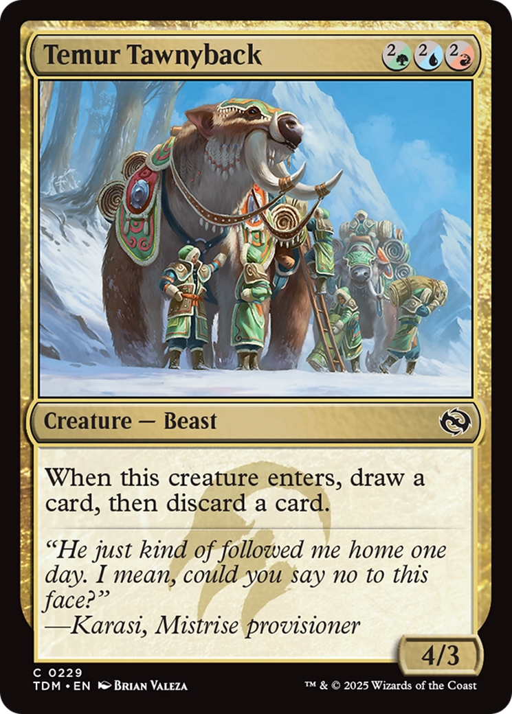 Temur Tawnyback (TDM-229) Foil