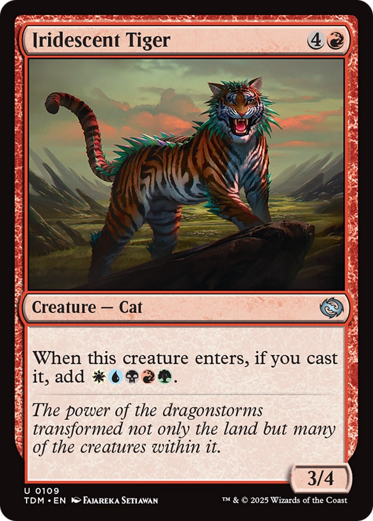 Iridescent Tiger (TDM-109) Foil