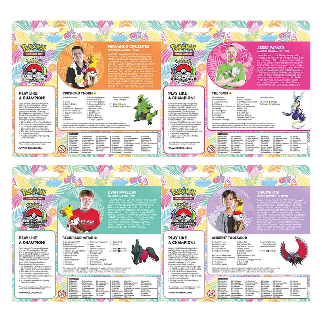 2024 World Championship Decks [Set of 4]