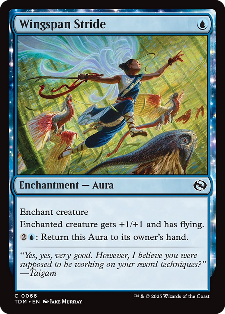 Wingspan Stride (TDM-066): (enchantment) Foil