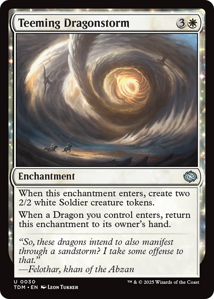 Teeming Dragonstorm (TDM-030): (enchantment) Foil