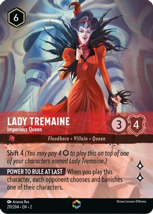 Lady Tremaine - Imperious Queen (Alternate Art) (211/204) - Rise of the Floodborn Holofoil