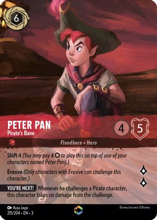 Peter Pan - Pirate's Bane (Alternate Art) (215/204) - Into the Inklands Holofoil