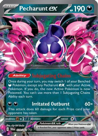 Pecharunt ex (39) Double Rare Holofoil