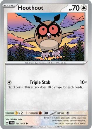 Hoothoot (114) Common Reverse Holofoil