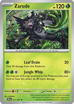 Zarude (11) Rare Classic Holofoil