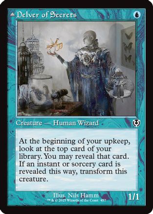 Delver of Secrets // Insectile Aberration (Retro Frame) (INR-457) Foil
