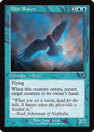 Mist Raven (Retro Frame) (INR-362) Foil