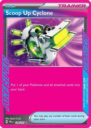 Scoop Up Cyclone (128) ACE SPEC Rare Holofoil