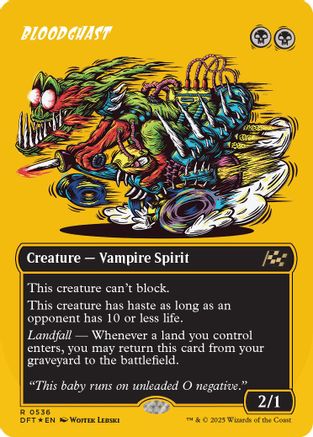 Bloodghast (Borderless) (First-Place Foil) (DFT-536) Foil
