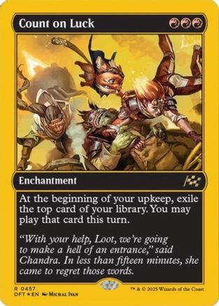 Count on Luck (First-Place Foil) (DFT-457) Foil