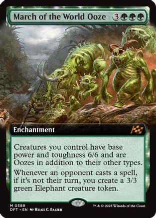 March of the World Ooze (Extended Art) (DFT-388) Foil