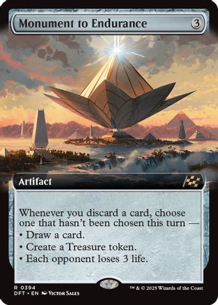 Monument to Endurance (Extended Art) (DFT-394) Foil