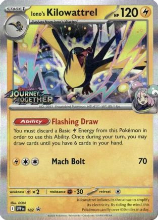 Iono's Kilowattrel (182) Promo Holofoil