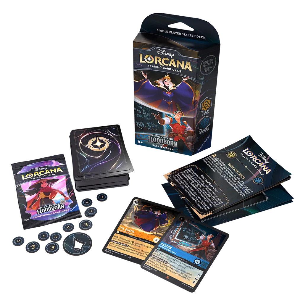 Disney Lorcana: Rise of the Floodborn Starter Deck [Amber & Sapphire]