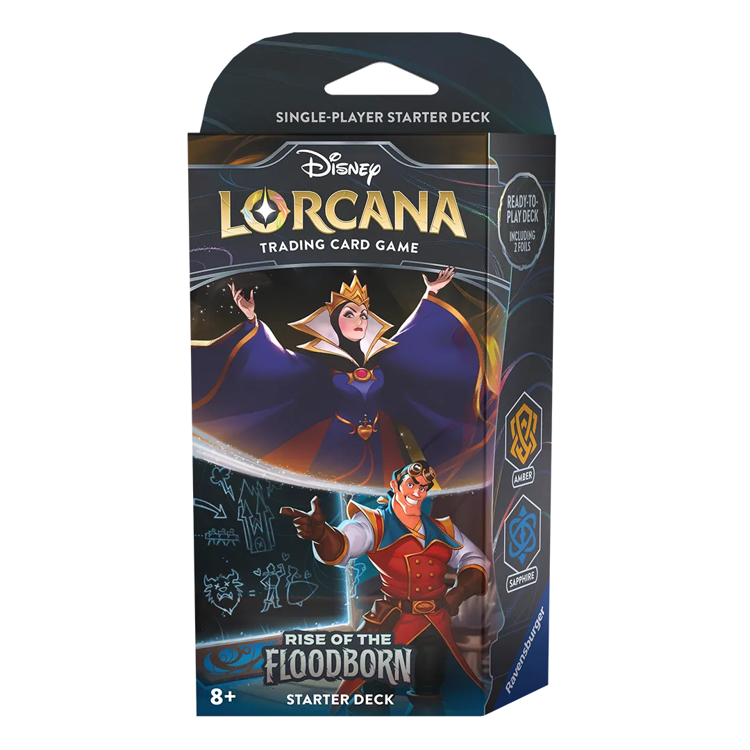 Disney Lorcana: Rise of the Floodborn Starter Deck [Amber & Sapphire]