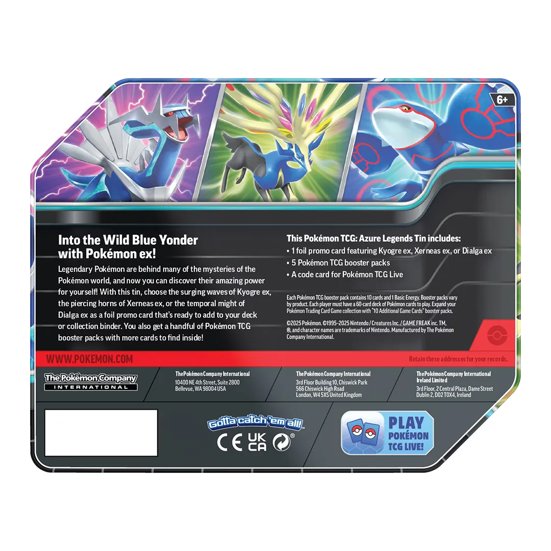 Azure Legends Tins (Set of 3)