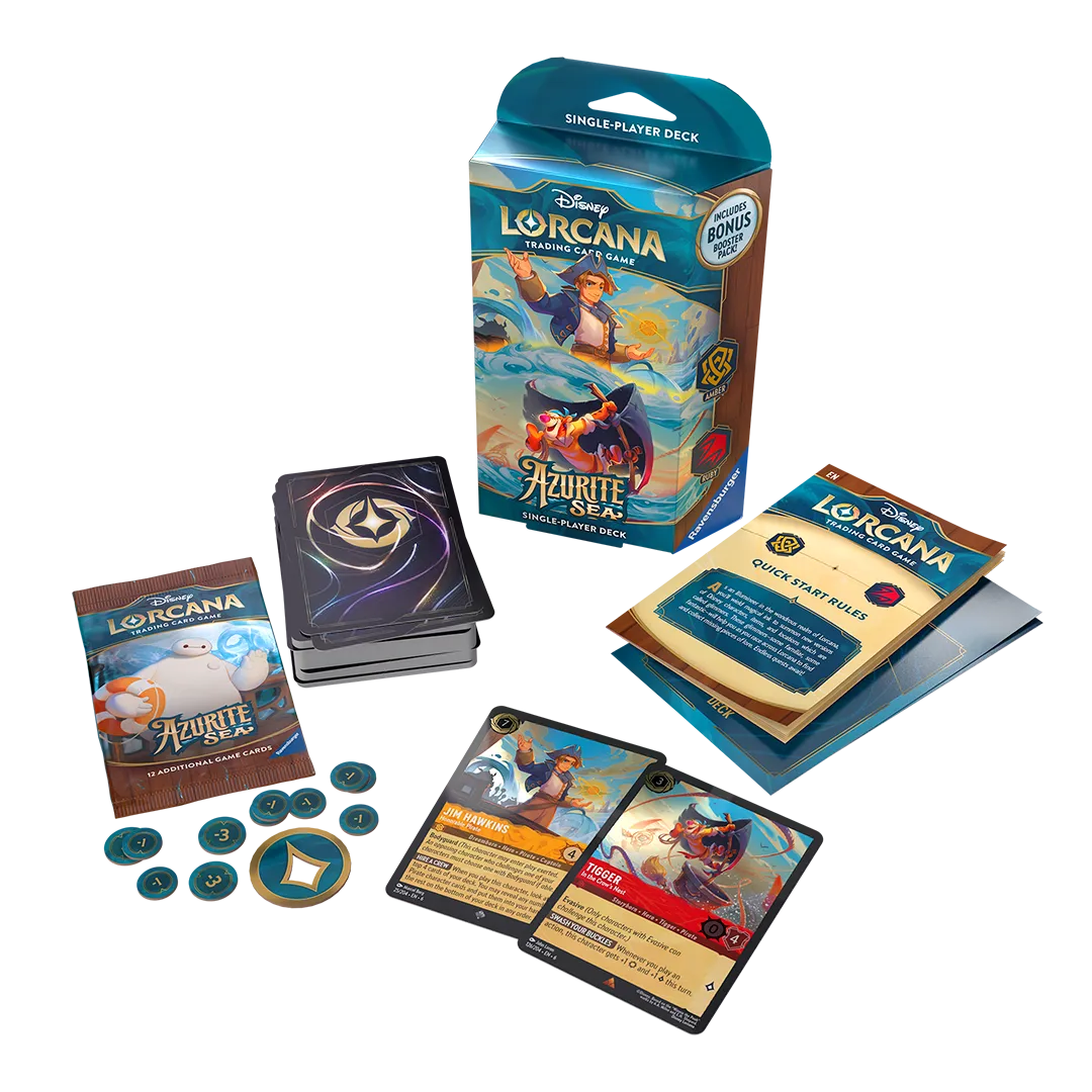 Disney Lorcana: Azurite Sea Starter Deck [Amber & Ruby]