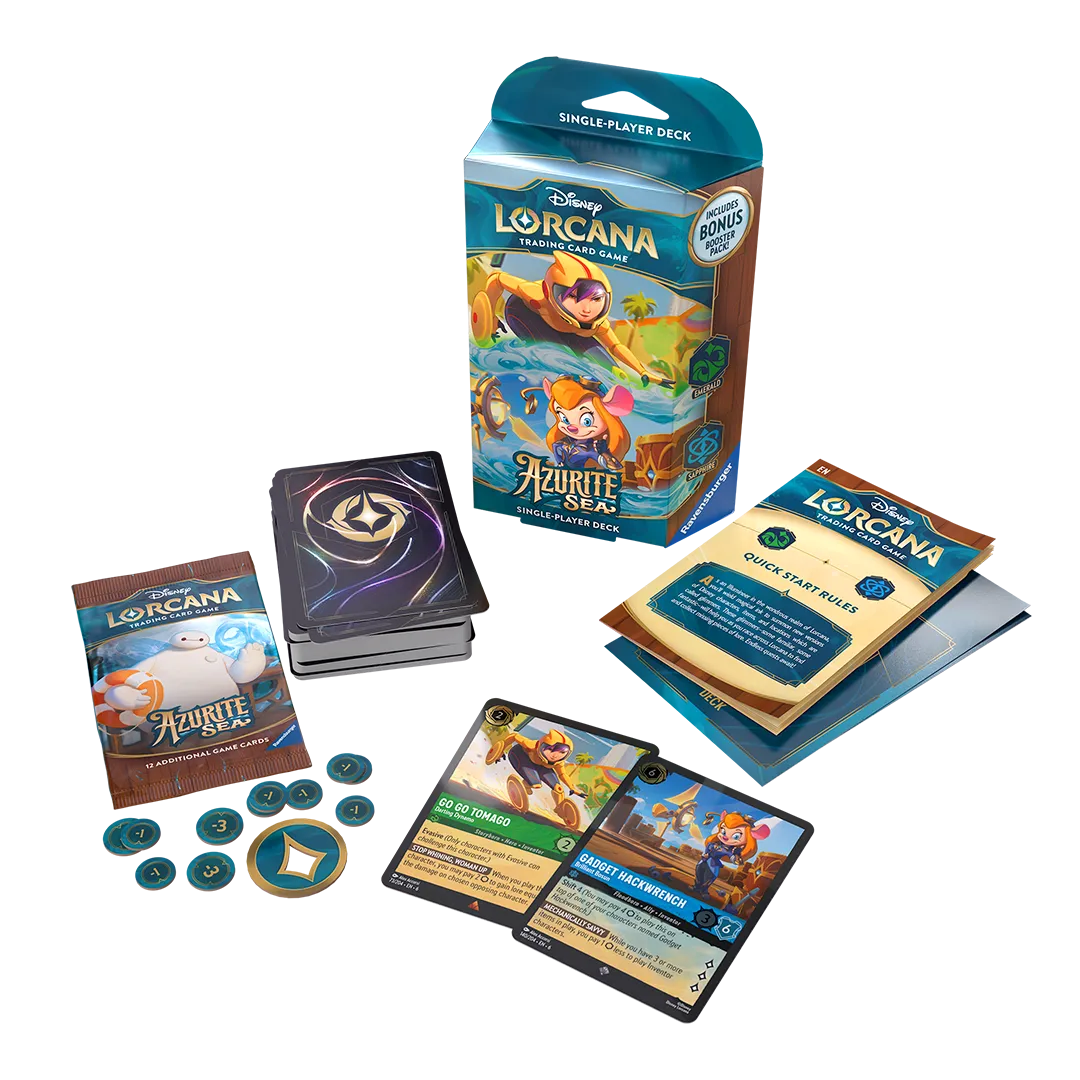 Disney Lorcana: Azurite Sea Starter Deck [Emerald & Sapphire]