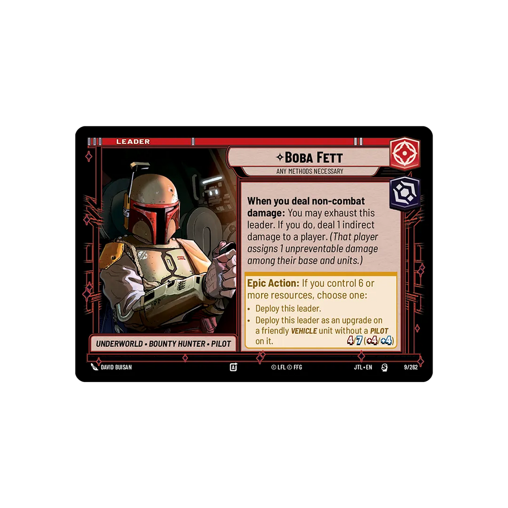 Star Wars Unlimited: Jump to Lightspeed Spotlight Deck [Boba Fett]
