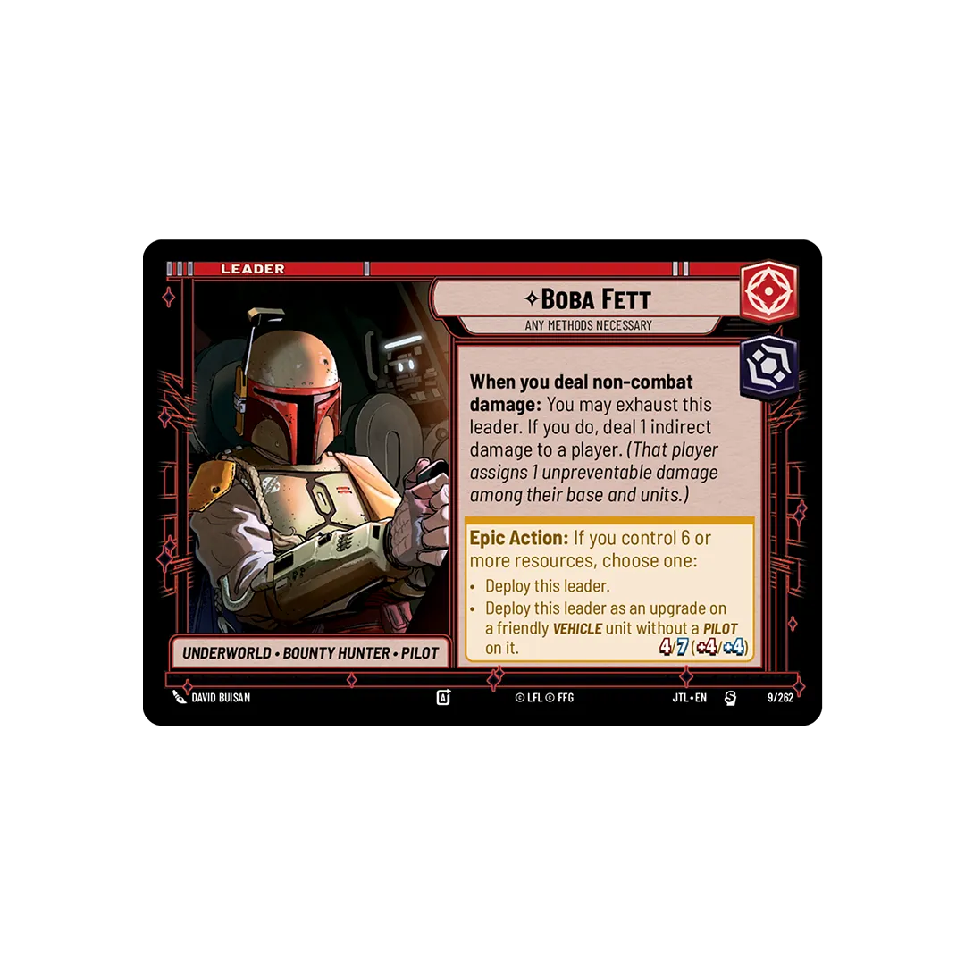 Star Wars Unlimited: Jump to Lightspeed Spotlight Deck [Boba Fett]