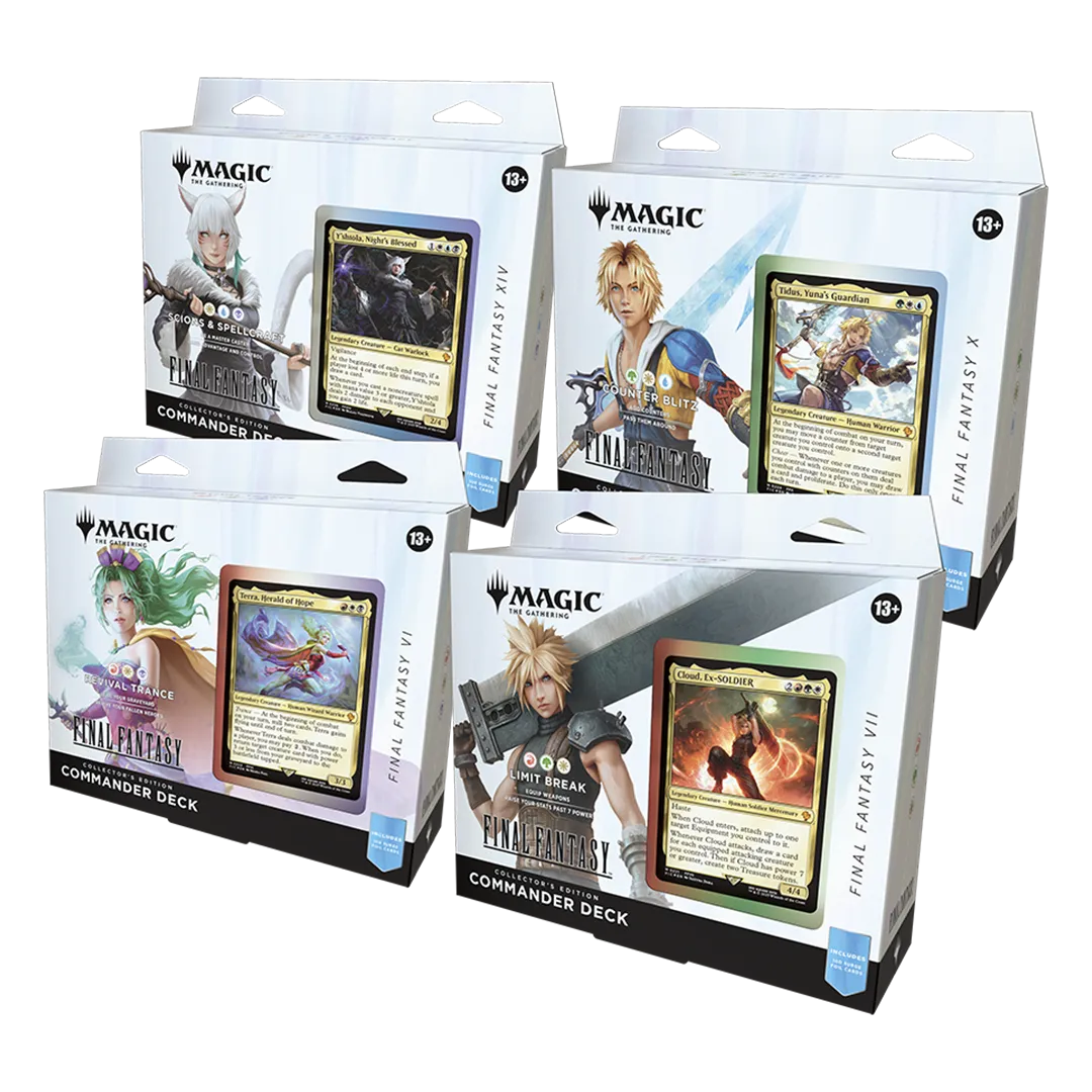 Magic: The Gathering Final Fantasy Collector Commander Deck Bundle [Set of 4]