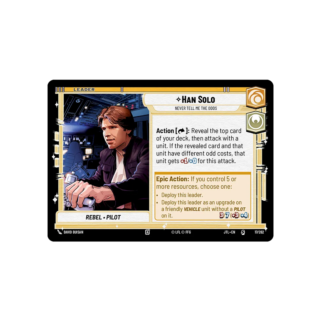 Star Wars Unlimited: Jump to Lightspeed Spotlight Deck [Han Solo]