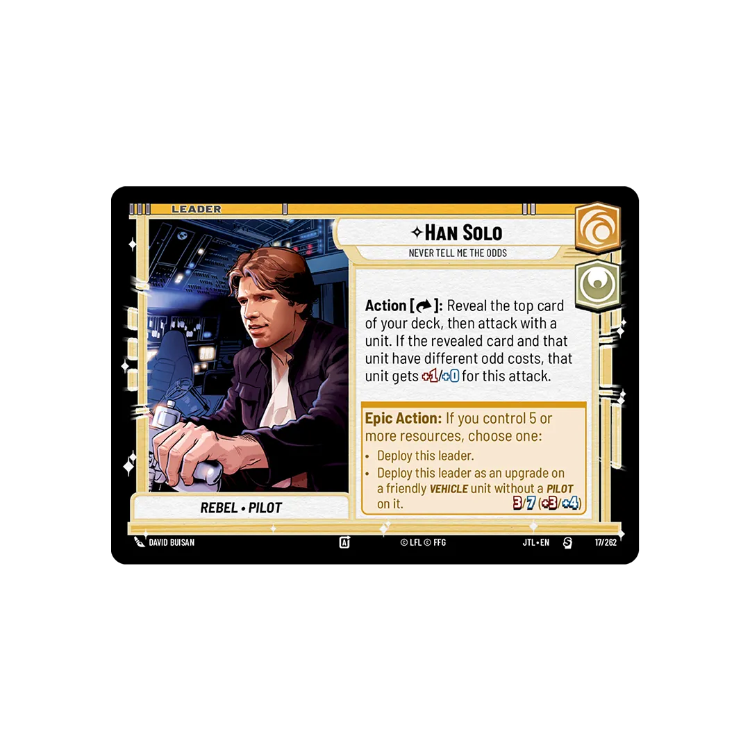 Star Wars Unlimited: Jump to Lightspeed Spotlight Deck [Han Solo]