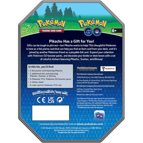 Pokemon GO - Gift Tin (Set of 3)