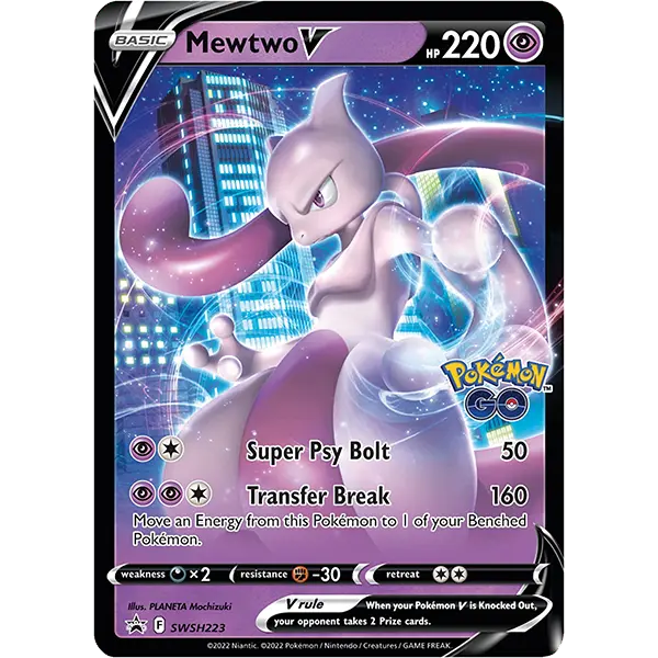 Pokemon GO - V Battle Deck (Mewtwo V)