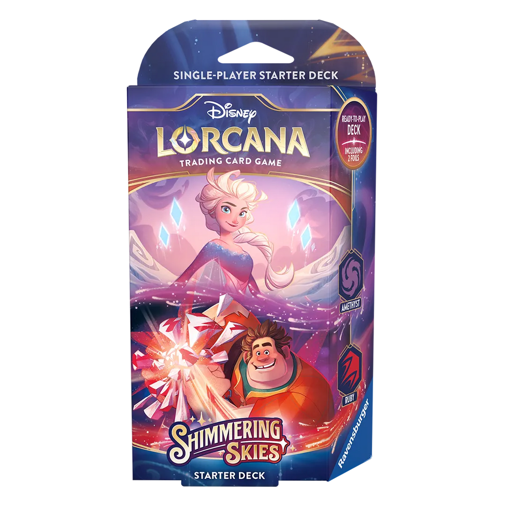 Disney Lorcana: Shimmering Skies Starter Deck [Amethyst & Ruby]
