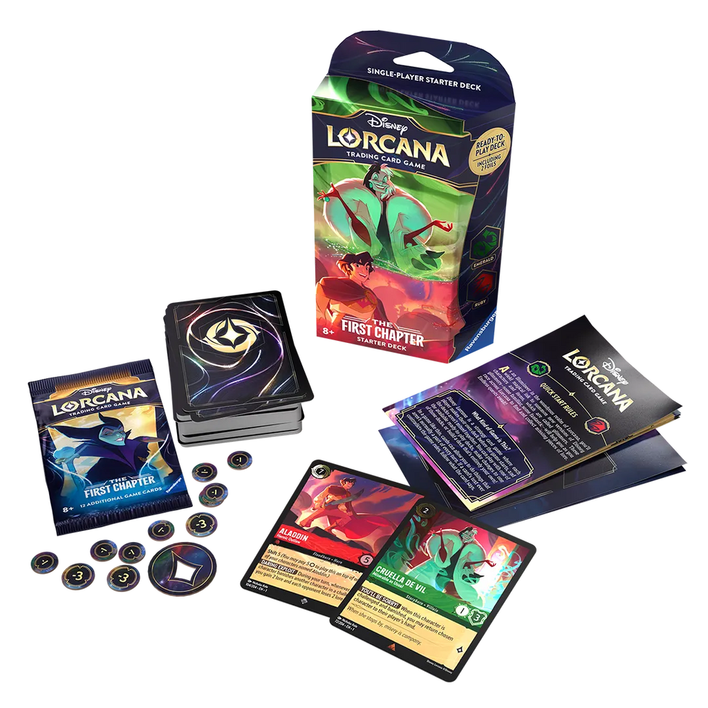 Disney Lorcana: The First Chapter Starter Deck (Emerald & Ruby)