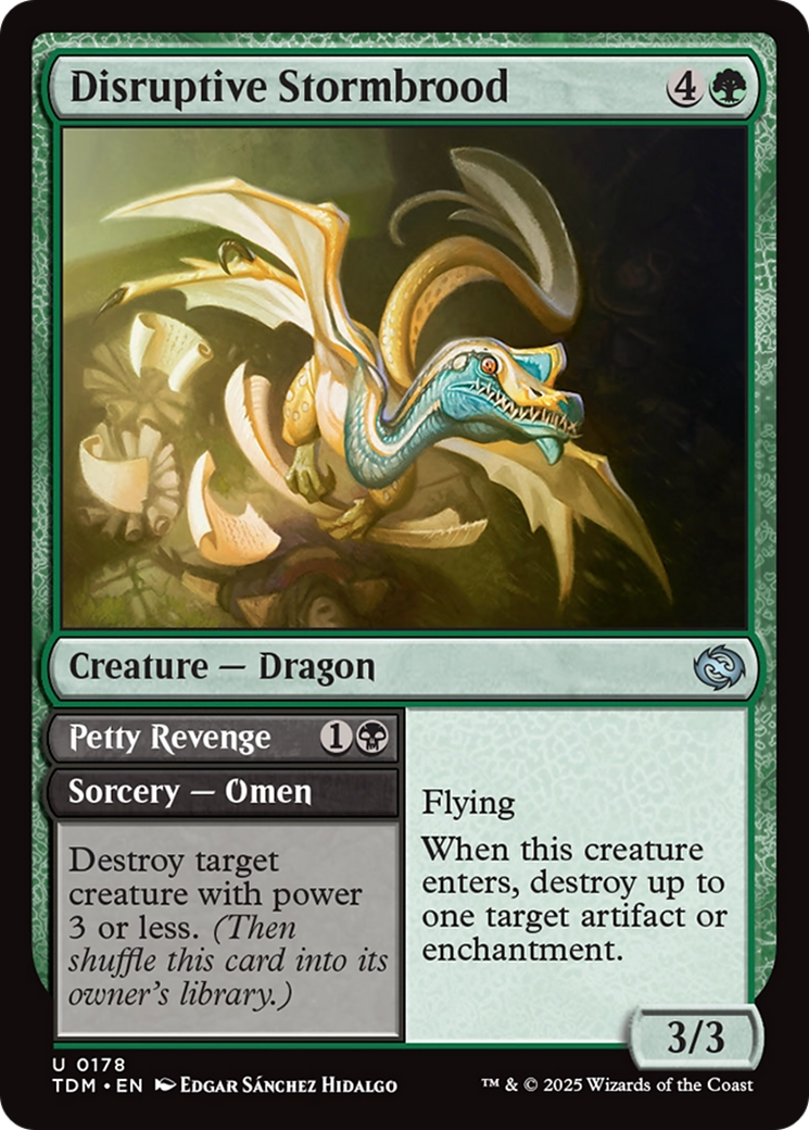 Disruptive Stormbrood // Petty Revenge (TDM-178) Foil