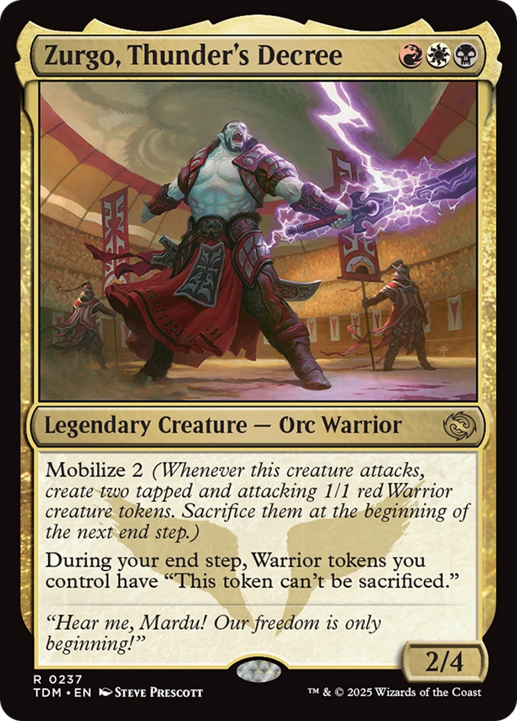 Zurgo, Thunder's Decree (TDM-237) Foil