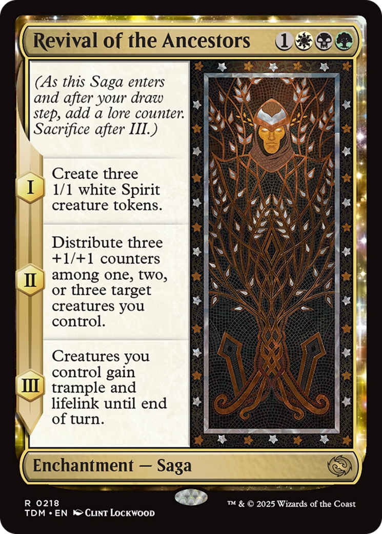 Revival of the Ancestors (TDM-218): (enchantment) Foil